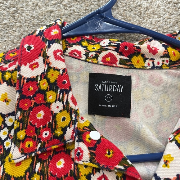 Floral Kate Spade Saturday Denim Jacket - Picture 2 of 4